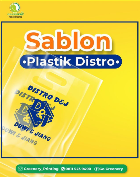 Jasa Cetak Sablon Plastik Distro Palangkaraya