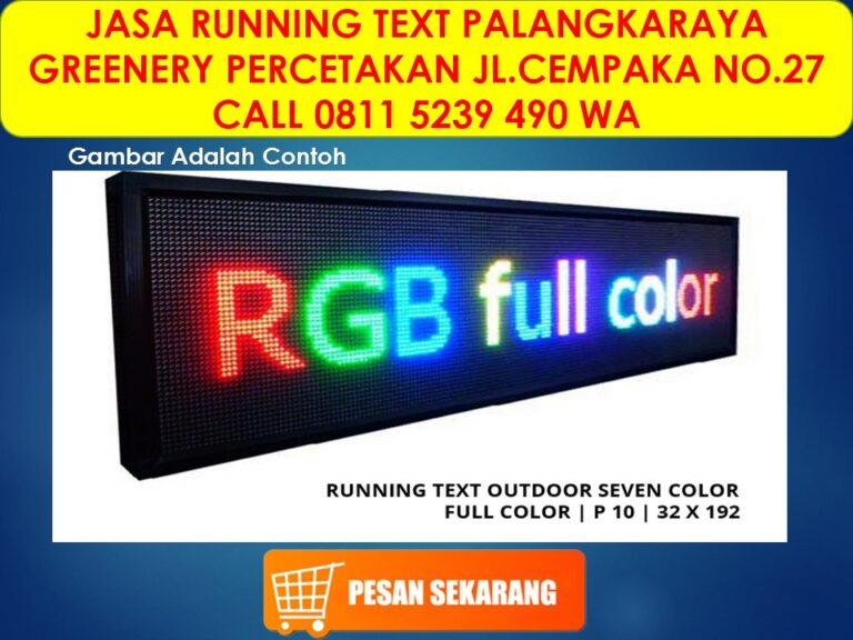running text palangkaraya