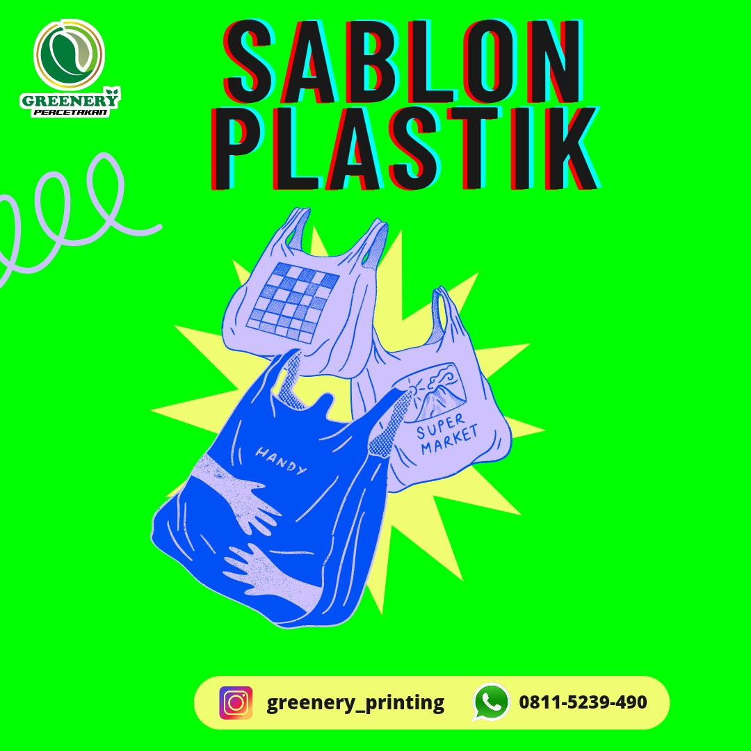 Greenery Sablon Plastik di Palangka Raya