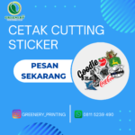 Greenery cetak cutting sticker di Pulang Pisau