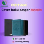 Greenery cetak Cover Buku Paspor Custom di Palangkaraya