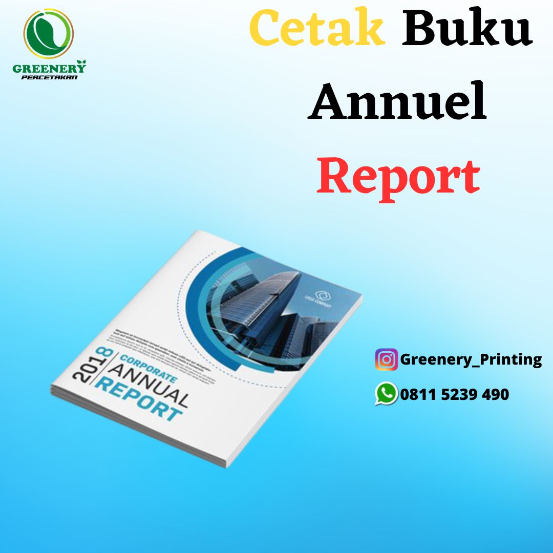 Greenery Cetak Buku Annuel Report di Palangka Raya