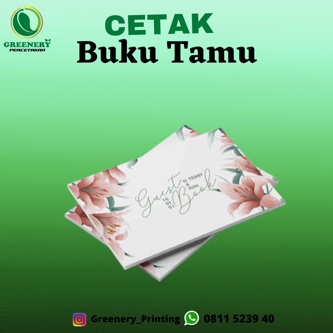 Greenery Cetak Buku Tamu di Palangka Raya