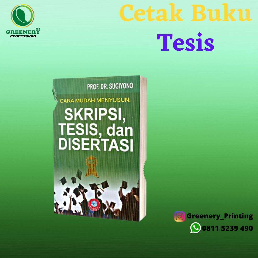 Geenery Cetak Buku tesis di Palangkaraya