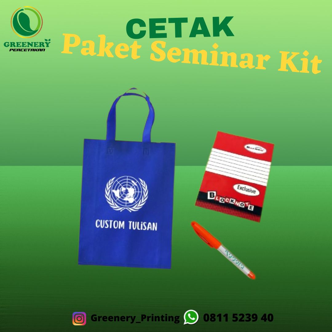 Greenery Cetak Paket Seminar Kit di Palangka Raya